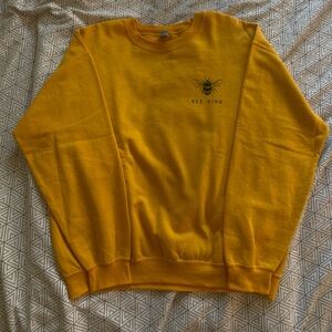 Yellow "Bee Kind" Sweatshirt